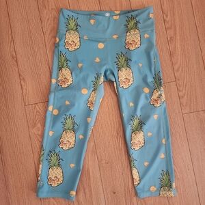 Feed Me Fight Me Skull Pineapple Leggings